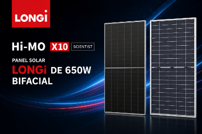 Imagen de Panel Solar LONGi 650W Bifacial Hi-MO X10 Scientist